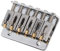 Pwshymi Chevalet de Guitare électrique, 6 Cordes Top Load Bridge 65 mm pour Remplacement(Argent)