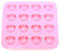 Silikonkuchen Backformen Schwein Gesichtsgeformte Schokoladengelee -gebäck Herstellt Formen 16 Hohlräume Eis Süßigkeitsschalen Rosa, Silikonkuchenform, Silikon -schweine -gesicht -kuchenform, Silikon