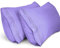 Lirex 2er Pack Kissenbezug 40 x 60 cm, Weiche Gebürstete Mikrofaser-Kissenbezüge, Hotelverschluss kopfkissen bezug，Kopfkissenbezug aus weichem Mikrofaser ，Oeko-TEX Zertifiziert (Hellviolett)