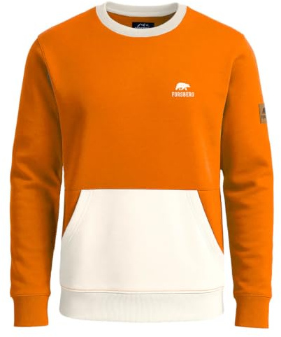 FORSBERG Sweatshirt Alvarson Herren - Weiches Strickfleece mit Eingriffstasche, Bequeme Passform, ideal für Alltag und Freizeit