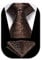 HISDERN Herren Krawatte Hochzeit Braun Paisley Krawatten Taschentuch Blumen Elegant Klassisch Krawatte & Einstecktuch Set