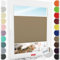 Schuette® Plissee mit Bohren zum Anschrauben ● Thermo Kollektion: Mocha Dream (Hellbraun) ● 85x230cm (Breite x Höhe) ● Suprafix Faltrollo Befestigung ● Bequeme Rollo Montage inkl. Video