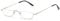 ABETOS Half Moon Reading Glasses Half Frame Semi Rimless Metal Strong Eyewear Spring Hinge Clear Lens Lightweight Fashion Computer Readers for Men Women, Silver 1.75
