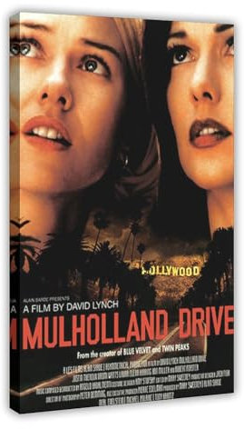 ZOLULA Mulholand Drive – Filmposter auf Leinwand, Schlafzimmer, Dekoration, Sport, Landschaft, Büro, Raumdekoration, Geschenk, Rahmen-Stil, 60 x 90 cm