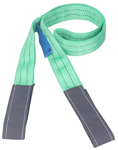 Cinghia da Traino, Cinghia per Imbracatura di Sollevamento da 2 M, Corda di Recupero per Carichi Pesanti, Capacità di Carico di 2 Tonnellate, Cinghia di Sollevamento per Sartiame Ispessita, Corda