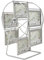 WERTSWF Rotierender Riesenrad-Bilderrahmen, Familienfotorahmen, Metallbild-Fotorahmen, Hochzeitsfotografie, Studio-Dekoration, Personalisierter Familienfotorahmen, Zeigt für 5x3,5-Zoll-Fotos