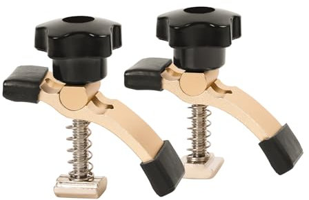LUNYEE 2 Stück T-Track Mini-Halteklammer, CNC-Fräsklemme für Holz- und Metallbearbeitung, kompatibel mit 3018-PRO MAX/3018 PRO ULTRA, 6,3 cm L x 2,3 cm B x 6,1 cm H