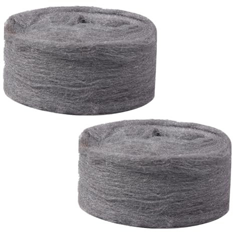 Stahlwolle, 0000 Stahlwolle, 2 Rollen Edelstahlwolle, Stahlwolle Set, Stahlwolle Gegen Ratten, Stahlwolle Gegen Mäuse, Steel Wool Mausefalle Füllt Löcher Und Wand Risse Für Haus, Garage, Garten
