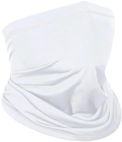 Cozonp Cache-cou bandana NP01 pour cyclisme, tour de cou, masque multifonction pour homme et femme, toutes saisons, sports de plein air, blanc, Np01/Blanc, NP01
