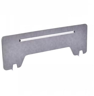 Panneau de bureau en bois avec pinces de séparation sur pied pour espaces de travail