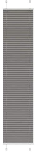 vidaXL Plissee Anthrazit 40x200 cm Stoffbreite 39,4 cm Polyester, Faltrollo, Klemmfix, Plisseerollo, Jalousie, Rollo, Plisseerollo für Fenster