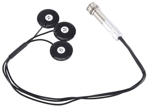 Okeeyseda Patch Pickup Holzgitarren-Tonabnehmer Piezo-Tonabnehmer Harfen-Tonabnehmer für Akustikgitarrenteile