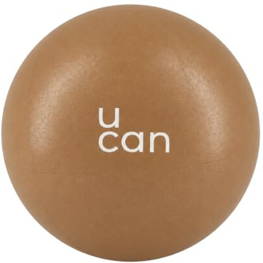 U can Pelota de Pilates Pequeña 25 cm | Antideslizante y Resistente | Ideal para Yoga, Barre, Rehabilitación y Ejercicio en Casa | PVC Seguro y Fácil de Inflar