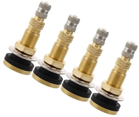 BESTOYARD 4stücke Hochleistungs-reifenventilschäfte Aus Kupfer Für Schlauchlose Reifen Ventilschäfte Für Traktoren Robuste Luftventile Für Landwirtschaftliche Fahrzeuge Baumaschinen Walzen u