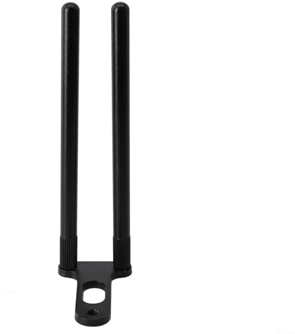 Yuanpgky Snag für Stangen zum Karpfenangeln, Bissanzeiger, Aluminiumlegierung, Angelhaken für Bar-Ohren mit Gewinde-Frontloch, winddichte Windschutzscheibe für Stabilität, 2er-Pack (S/L) (S)