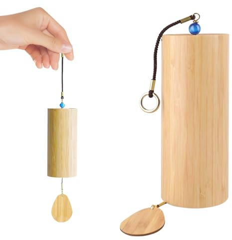 Hojalis Campanelli Eolici In Bambù, Meditazione Chimes, Campanelle A Vento Giapponesi In Bambù, Scacciapensieri Yoga, Chime Bamboo per Esterni, Yoga, Gartendekoration, Le Emozioni Lenitive