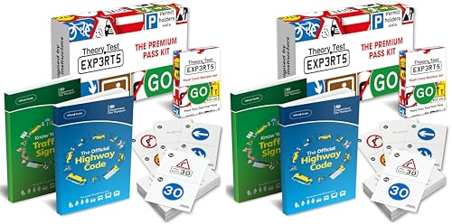 The Highway Code 2026 UK + Know Your Traffic Signs 2026 UK + 128 Road Signs Flash Cards 2026 UK - Driving Instructor Approved - Driving Test Gifts For Teenage Boys & Girls 16-18 Years (Pack of 2)
