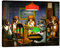 ELITEART - Dogs Poker von Cassius Marcellus Coolidge Ölgemälde, Reproduktion, Giclée-Wandkunst, Leinwanddruck, Größe: 48 x 39 cm