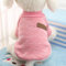 Idepet Haustier Katze Hundepullover, Warmer Hundepullover Katzenkleidung, Fleece-Welpenmantel für kleine mittelgroße große Hunde rosa grau XS-XXL