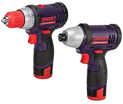 SPARKY BR2GUR108 Impact & Drill Driver Twin Pack 10.8V 3 x 2.0Ah Li-ion