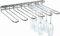 APS 2er Set Gläserschiene 45 x 32 cm, H: 6 cm Metall, verchromt, 6 mm stark eine Schiene bietet Platz für 20 Gläser 93400 x 2