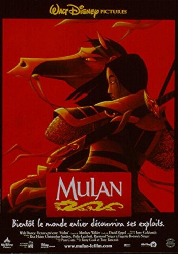 Mulan Kino-Poster, Original, großes Format (160 x 120 cm gefaltet), Disney