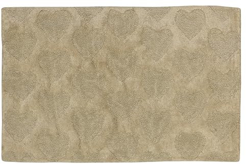Jute & Co. Bad Rom Teppich, Dim. 60 x 90 cm, Farbe, 100% Baumwolle, beige, one Size