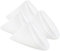 Utopia Home Stoffservietten, 43,2 x 43,2 cm, 100% Polyester, mit gesäumten Kanten, waschbare Servietten, ideal für Partys, Hochzeiten und Abendessen, Weiß, 24 Stück