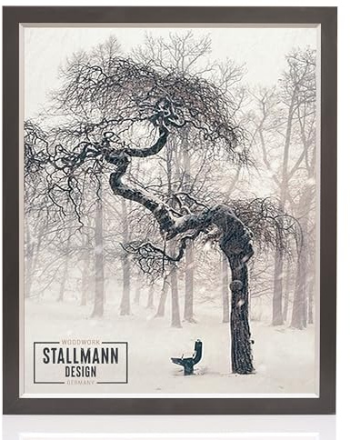 Stallmann Design Bilderrahmen my Frames 35x45 cm schwarz Rahmen fuer Dina 4 und 60 andere Formate Fotorahmen Wechselrahmen aus Holz MDF mehrere Farben wählbar Frame für Foto oder Bilder