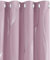 Deconovo Cortinas Salon Opacas para Habitación Matrimonio Moderno de Líneas Curvas Plateadas con Ojales 2 Piezas 168 x 229 cm Rosa Claro