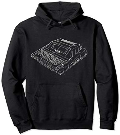 Vintage Gaming Diagram - Video Gamer Old PC Retro Chart Gift Pullover Hoodie