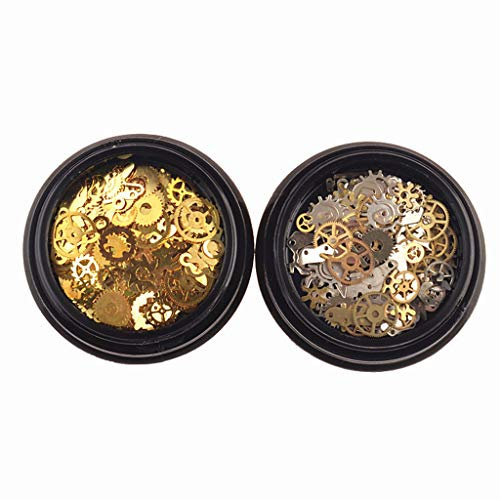 2 Box Mini Mixed Steampunk Zahnräder Gear Clock Charm UV-Rahmen Harz Schmuck Füllungen Kerze Epoxidharz Anhänger Halskette Schmuckherstellung