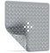 SilverRack Duschmatte rutschfest 53x53 cm (Grau) - Antirutschmatte Dusche BPA frei für Kinder - Badematte rutschfest, maschinenwaschbar u. schimmelresistent - Duscheinlage rutschfest
