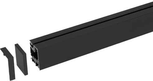 Linero Mosaiq Relingsystem Länge 1200 x 32,9 x 41,5 mm schwarz Relingstange | Nischensystem von SOTECH