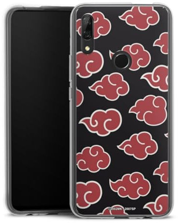 Custodia di silicone compatibile con Huawei P Smart Z Custodia trasparente Cover per smartphone trasparente Naruto Shippuden Pattern Akatsuki