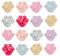 LiQunSweet 40 Stück 8 Farben Katze Hund Pfotenabdruck Fußabdruck Kralle Nohole Charms mit Glitzerpuder oder Handyhülle Haarnadel Schmuckherstellung