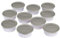 RoyalFay Pizzaballenbox Piccolo 10 Stück mit Deckel granit Mealprepbox Pizzateigballen Zutatenbehälter Gärbox Mealprepdose