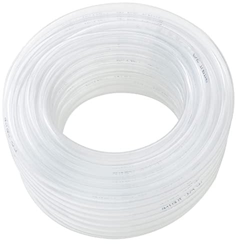 Dcizlont Clear Plastic Tubing, 6mm x 8mm, 10M, PVC Tube Hose Water Pipe, Also for Oil and Air, Food Grade