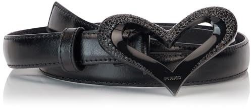 Pinko Love Heart H2 Belt Pelle Vintage Block Color Cintura Donna