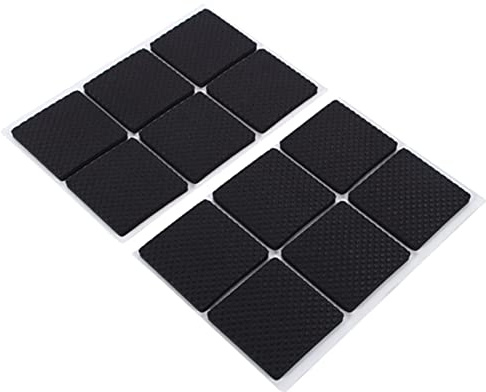 Jeanoko Gummifüße für Gartenmöbel, Selbstklebende Gummipads, 14 X 9 X 1, 12 Stück, rutschfeste, Selbstklebende Bodenschoner, Möbel, Sofa, Tisch, Stuhl, Gummifüße