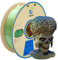 YOUSU Dreifarbiges PLA Filament,3D Drucker Filament 1,75mm(﹢/-0,03mm), Seiden Blau/Grün/Gold Dreifarbiges Filament, Passend für die Meisten FDM Drucker, 1 kg/2,2 lbs