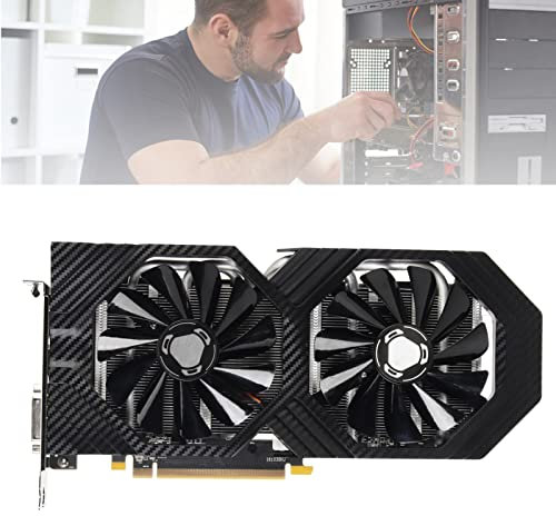 RX590 8 GB GDDR5 256-Bit-Grafikkarte, VR-fähig, Zwei Lüfter, für DirectX 12, für OpenGL 4.5, PCI Express 3.0 X16, HD-Multimedia-Schnittstelle, DisplayPort, DVI-D-Schnittstelle