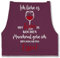 Shirtracer Schürze - Kochschürze - Erwachsene - Ich liebe es mit Wein zu kochen - 85x69 - Aubergine - kochschuerze damen lustig küchenschürze geschenk lustige männerschürzen geschenke