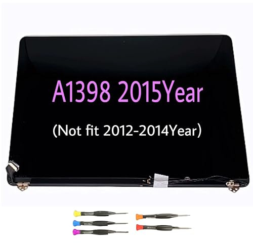 Fotisangea 661-02532 - Pantalla de repuesto para Apple MacBook Pro Retina de 13 pulgadas A1398 mediados de 2015 año pantalla LCD EMC 2909 2910 A MJLU22LL/A /MJLQ2LL/A MJLT22LL