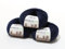 150 Gramm 100% Baby Alpaka Wolle 112m 4-4,5 Nadelstärke Nm 4/9 Strick-Häkel Garn Strickwolle, Farbe: Navy
