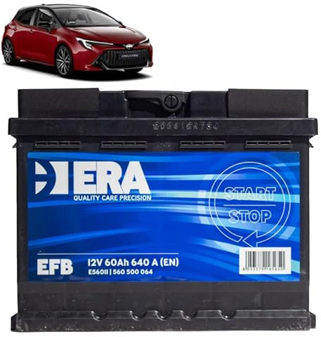 Batteria 60Ah EFB per Toyota Corolla 1.2 benzina 1.8 Hybrid 2018+