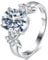 Yaresul Oval Ringe Frauen Damen Ringe Silber 925 Zirkonia Ringe Criss Cross Zirkonia Verlobungsring Damen Hochzeit Versprechen Ring Größe 52(16.6)