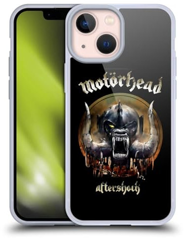 Head Case Designs Offizielle Motorhead Nachbeben Grafiken Softgelhülle Kompatibel Mit Apple iPhone 13 Mini Und Kompatibel Mit Magsafe Zubehör
