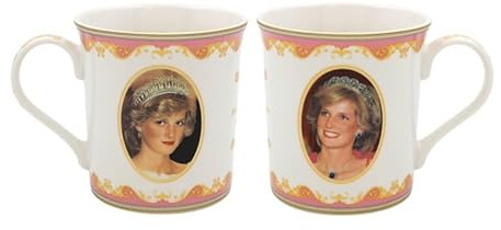 Lesser & Pavey HRH Princess Diana Taza | Tazas de café de cerámica para el hogar o el trabajo | Tazas de diseño premium para todas las ocasiones | Bonitas tazas para té, café y bebidas calientes -