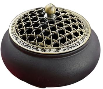 LUNCHS Knoblauchtopf Chinesischer Stil Zwiebeltopf Klare Textur Zwiebel Aufbewahrung Kann als Heimdekorationsornament Verwendet Werden(Size:Schwarz)